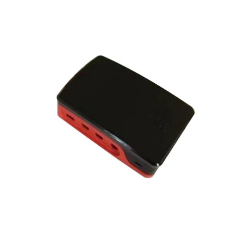 RA602   Корпус ACD  Red+Black ABS Case for Raspberry 4B