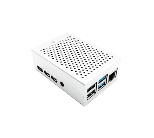 RA507   Корпус ACD  Silver Fine Heat Dispersion Aluminium Alloy Case for Raspberry Pi 4B