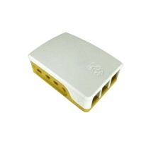 RA600   Корпус ACD  White+Yellow ABS Case for Raspberry 4B