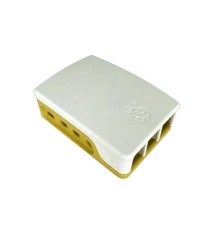 RA600   Корпус ACD  White+Yellow ABS Case for Raspberry 4B