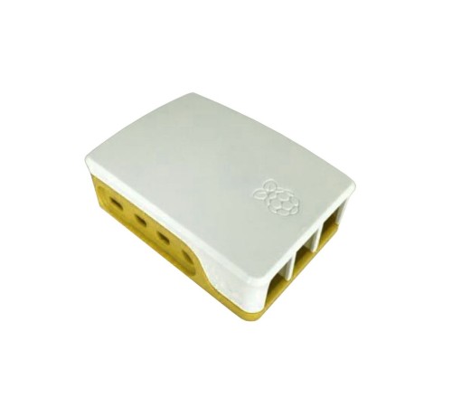 RA600   Корпус ACD  White+Yellow ABS Case for Raspberry 4B