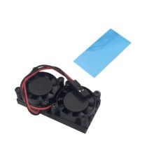 RA535 Два вентилятора с радиатором   ACD  Double Fans (25*25*7mm) + Radiator (50*25*5mm) for Raspberry Pi 3B+/4B (RASP3409)