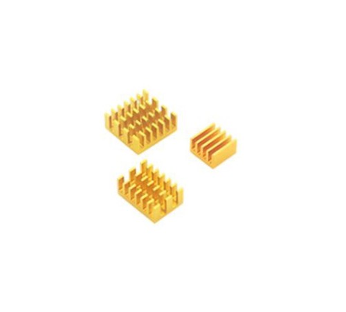 Радиатор ACD RA539 Набор радиаторов ACD Gold 3 in 1 Heat Sink Set Aluminum (15x10x5мм, 14x14x6мм и 8.8x8.8x5мм) for Raspberry Pi 4B комплект из 3шт Радиатор ACD RA539 Набор радиаторов ACD Gold 3 in 1 Heat Sink Set Aluminum (15x10x5мм, 14x14x6мм и 8.8x8.8x5мм) for Raspberry Pi 4B комплект из 3шт