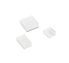 Радиатор ACD RA536 Набор радиаторов ACD White 3 in 1 Heat Sink Set Aluminum (15x10x5мм, 14x14x6мм и 8.8x8.8x5мм) for Raspberry Pi 4B комплект из 3шт