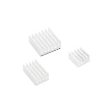 Радиатор ACD RA536 Набор радиаторов ACD White 3 in 1 Heat Sink Set Aluminum (15x10x5мм, 14x14x6мм и 8.8x8.8x5мм) for Raspberry Pi 4B комплект из 3шт