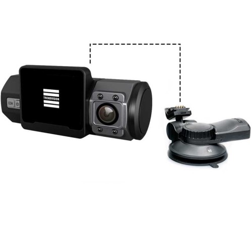 Видеорегистратор TrendVision Twins черный 1.8Mpix 1080x1920 1080p 1080гр. GPS NTK96660 Видеорегистратор TrendVision Twins черный 1.8Mpix 1080x1920 1080p 1080гр. GPS NTK96660