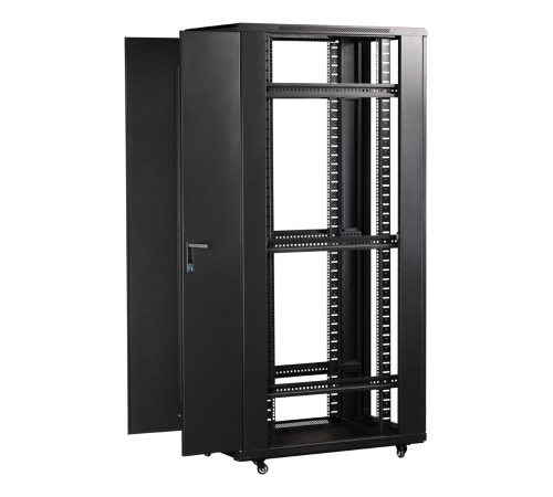 Шкаф серверный Lanmaster (TWT-CBB-42U-8X10-G1) напольный 42U 800x1000мм пер.дв.стекл задн.дв.двуст. 2 бок.пан. 800кг черный IP20 Шкаф серверный Lanmaster (TWT-CBB-42U-8X10-G1) напольный 42U 800x1000мм пер.дв.стекл задн.дв.двуст. 2 бок.пан. 800кг черный IP20
