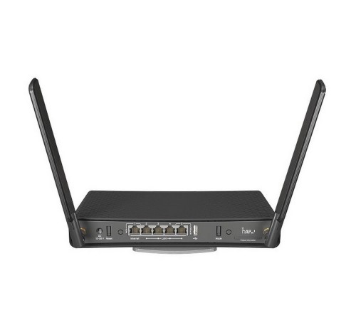 Точка доступа MikroTik hAP ac3 with 4-core 716 MHz CPU, 256MB RAM, 5 x Gigabit LAN (PoE-out on port#5), two wireless interfaces (built-in 2.4Ghz 802.11b/g/n two chain, built-in 5Ghz 802.11ac two chain), 3dBi 2.4GHz (RBD53iG-5HacD2HnD)