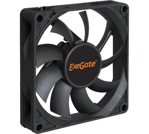 Exegate EX283374RUS Вентилятор ExeGate ExtraPower EP08015S3P, 80x80x15 мм, подшипник скольжения, 3pin, 2500RPM, 26dBA