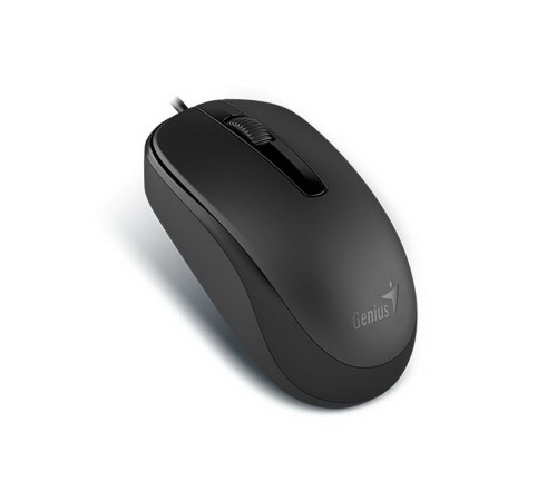 Мышь Genius DX-120 Black [31010105100] черная, оптическая, 1000dpi, 3 кнопки, USB кабель 1.5м {100} (250975)