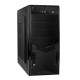 Корпус Miditower ExeGate CP-604-500W-8 (ATX, БП CP500 с вент. 8см, 2*USB, аудио, черный)  (109971)