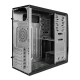 Корпус Miditower ExeGate CP-604-500W-8 (ATX, БП CP500 с вент. 8см, 2*USB, аудио, черный)  (109971)