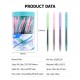 Ручка шариковая Deli EQ03236-1 Arrow авт. 0.7мм прозрачный ассорти синие чернила пластик.стакан (1шт)