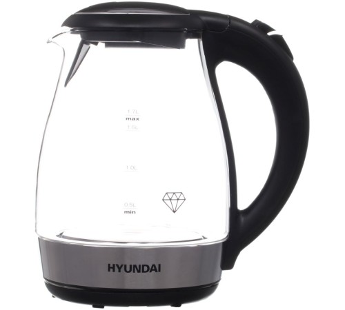 Чайник электрический Hyundai HYK-G2030 1.7л. 2200Вт черный (корпус: стекло) Чайник электрический Hyundai HYK-G2030 1.7л. 2200Вт черный (корпус: стекло)