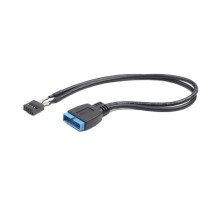 Переходник Cablexpert CC-U3U2-01 Cablexpert Внутренний переходник USB2 - USB3 кабель, 9pin/19pin, 0.3m CC-U3U2-01 (083867)