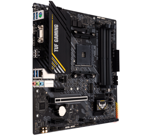 Материнская плата Asus TUF GAMING A520M-PLUS II Soc-AM4 AMD A520 4xDDR4 mATX AC`97 8ch(7.1) GbLAN RAID+VGA+HDMI+DP