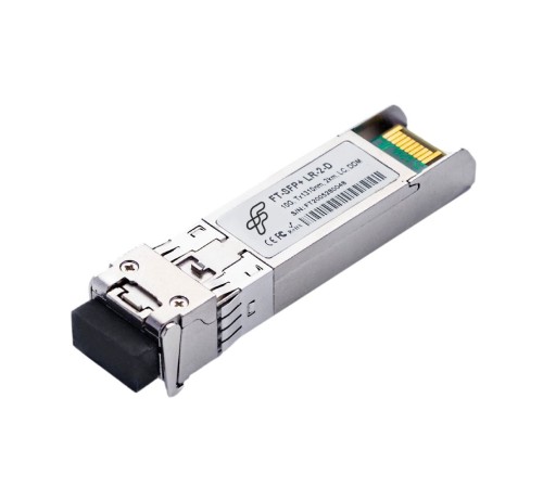 Волоконно-оптический приемопередатчик Fibertrade FT-SFP+-LR-2-D Трансивер 10G, SFP+, LC SMF 2km, 1310nm laser, Сделано в России (Реестр Минпромторга), (прошивка Intel) OEM