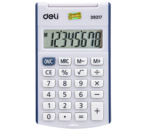 Калькулятор карманный Deli E39217/BLUE синий 8-разр. Калькулятор карманный Deli E39217/BLUE синий 8-разр.