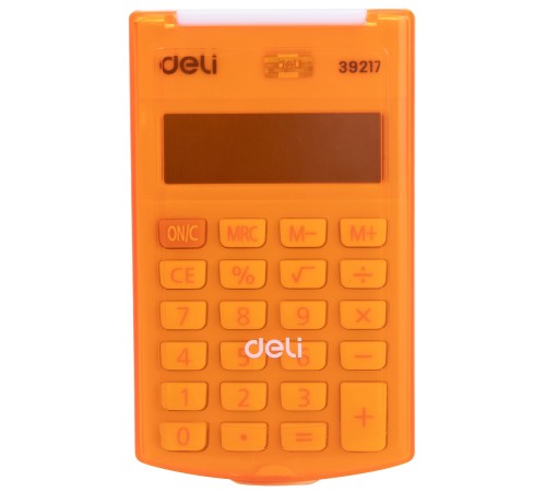 Калькулятор карманный Deli E39217/OR оранжевый 8-разр.