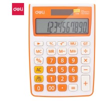 Калькулятор настольный Deli E1238/OR оранжевый 12-разр.