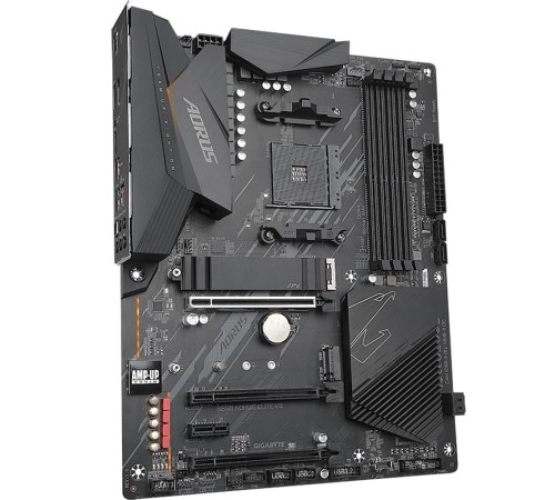 Материнская плата Gigabyte B550 AORUS ELITE V2 Soc-AM4 AMD B550 4xDDR4 ATX AC`97 8ch(7.1) 2.5Gg RAID+HDMI+DP