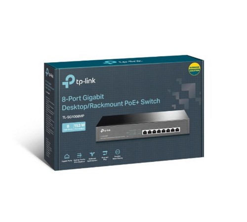 Коммутатор TP-Link TL-SG1008MP Коммутатор TP-Link TL-SG1008MP