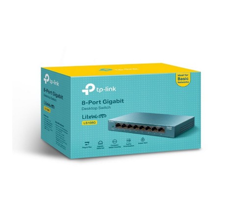 Коммутатор TP-Link LS108G 8G неуправляемый Коммутатор TP-Link LS108G 8G неуправляемый