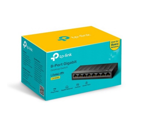 Коммутатор TP-Link LS1008G 8G неуправляемый Коммутатор TP-Link LS1008G 8G неуправляемый