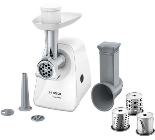Мясорубка Bosch Smart Power MFW2514W 1500Вт белый