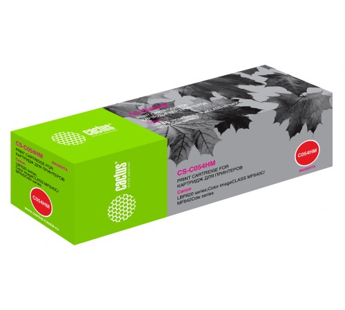 Картридж лазерный Cactus CS-C054HM 054 H M пурпурный (2300стр.) для Canon LBP 621Cw/623Cdw/641Cw/643Cdw