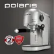 Кофеварка эспрессо Polaris PCM 2001AE нержавеющая сталь, исп. кофе - молотый, 1.5 л, 1400 Вт, 20 Бар.