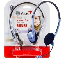 Гарнитура Genius HS-02B, 2х mini jack 3.5mm, регулятор громкости на проводе