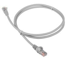 Патч-корд LANMASTER LSZH UTP кат.5e, 15 м, серый (LAN-PC45/U5E-15-GY)