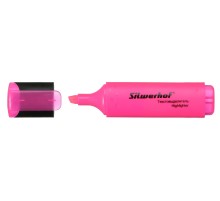Текстовыделитель Silwerhof Blaze 108036-08 скошенный пиш. наконечник 1-5мм розовый картон