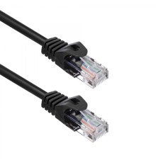Кабель ACD Патч-корд ACD-LPU5C-10M |ACD-LPU5C-10M| Cat5e UTP 24AWG 4Pair, 7/0.18мм CU Черный, 10м, (741838)