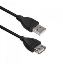 Кабель ACD Кабель ACD-U2AAF-30L |ACD-U2AAF-30L| USB 2.0, A male - A feмale, ТТХ: |ACD-U2AAF-30L| (7/0.12BC+PE)*1P+(7/0.12BC+PE)*2C+7/0.12BC+AL+PVC OD4.0, Черный, 3м (742064)
