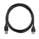 Кабель ACD Кабель ACD-U2AAF-20L |ACD-U2AAF-20L| USB 2.0, A male - A feмale, ТТХ: |ACD-U2AAF-20L| (7/0.12BC+PE)*1P+(7/0.12BC+PE)*2C+7/0.12BC+AL+PVC OD4.0, Черный, 2м (742057)