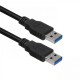 Кабель ACD Кабель ACD-U3AAM-20L |ACD-U3AAM-20L| USB 3.0, A male - A male, ТТХ: |ACD-U3AAM-20L| (7/0.12BC+HDPE)*1P+|(7/0.12BC+HDPE)*2C+7/0.12BC+AL|*2P +7/0.16BC*2C+AL+7/0.12BC+B(80/0.12AL)PVC5.5, Черный, 2м (742118)