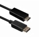 Кабель ACD Кабель ACD-DDHM2-30B |ACD-DDHM2-30B| DisplayPort 1.2, DP-HDMI, Golden Plated, 20m/19m, Черный, 3м |ACD-DDHM2-30B| (742460)