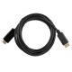 Кабель ACD Кабель ACD-DDHM2-30B |ACD-DDHM2-30B| DisplayPort 1.2, DP-HDMI, Golden Plated, 20m/19m, Черный, 3м |ACD-DDHM2-30B| (742460)