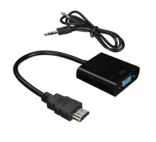 Кабель ACD Кабель-адаптер ACD-DAHVF-01B |ACD-DAHVF-01B| HDMI-VGA, Golden Plated, 19m/15f, Черный, 0.2м (742576)