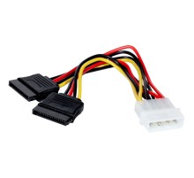 Exegate EX138935RUS Кабель питания 2xSATA (от разъема Molex (IDE)  блока питания), 15см Exegate