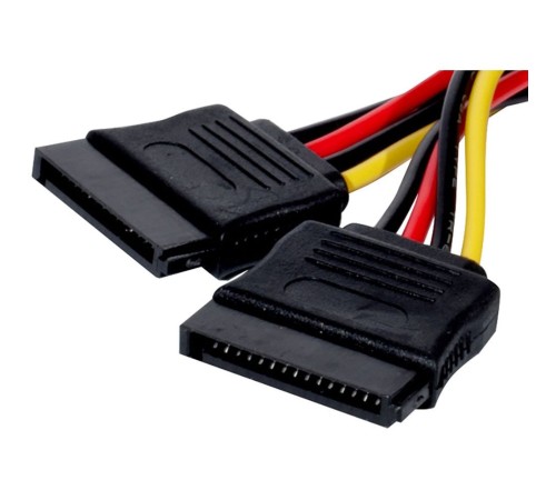 Exegate EX138935RUS Кабель питания 2xSATA (от разъема Molex (IDE)  блока питания), 15см Exegate