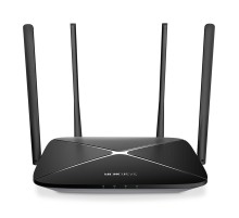 Роутер беспроводной Mercusys AC12G AC1200 10/100/1000BASE-TX черный (упак.:1шт)