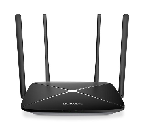 Роутер беспроводной Mercusys AC12G AC1200 10/100/1000BASE-TX черный (упак.:1шт)