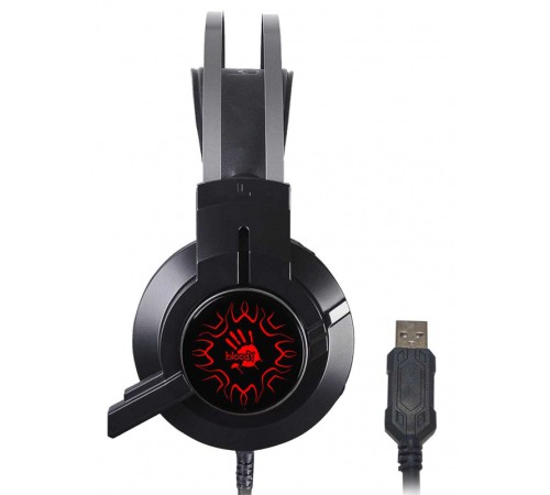 Наушники с микрофоном A4Tech Bloody J437 черный 1.8м мониторные USB оголовье (J437) Наушники с микрофоном A4Tech Bloody J437 черный 1.8м мониторные USB оголовье (J437)