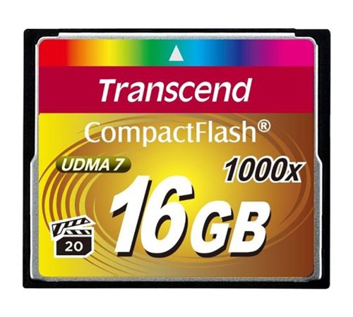 Карта памяти Transcend CompactFlash 1000 16GB (TS16GCF1000)