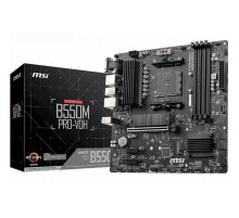 Материнская плата MSI B550M PRO-VDH Soc-AM4 AMD B550 4xDDR4 mATX AC`97 8ch(7.1) GbLAN RAID+VGA+HDMI+DP