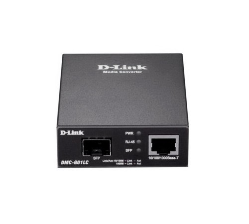 Конвертер D-Link DMC-G01LC/C1A, Media Converter with 1 100/1000Base-T port and 1 100/1000Base-X SFP port. (DMC-G01LC/C1A)