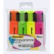 Набор текстовыделителей Silwerhof Blaze 108036-00 скошенный пиш. наконечник 1-5мм 4цв. пакет с европодвесом